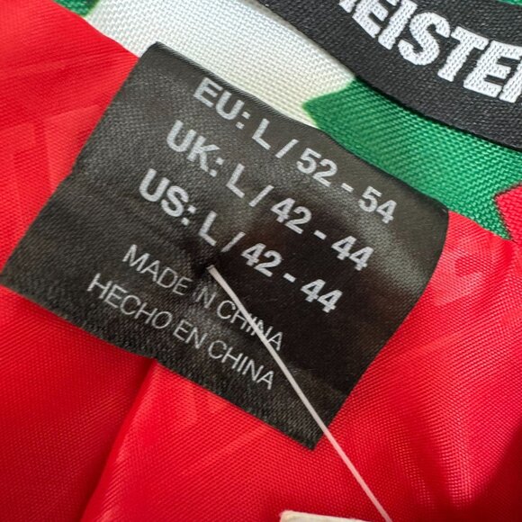 Suitmeister Ugly Christmas 3 Pc Suit 42-44L Blazer 42X34 Pants Elastic Waist Tie - Picture 6 of 16